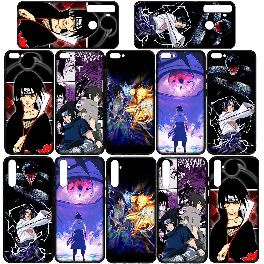 Phone Case for iPhone 17 15 16 Plus Redmi Note 14 12 11 13 Pro Max Huawei P30 P20 Lite OPPO A60 A40 A80 A54 Sasuke Uchiha Coque Narutos Cartoon Cover