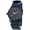 TID Watches Men's and Women's Unisex Watch with Black Case, Blue NATO Strap, and Portable Watch Case (10210123-dcase) [Parallel Import]