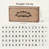 70 Pcs Wooden Handle Wooden Rubber Stamp Set Standard Size Crafting Alphabet Letter Stamp Precise Durable Standard Seal Stamp