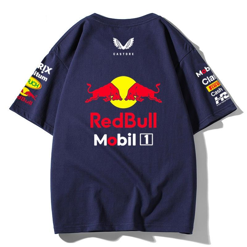 Red Bull Racing F1 Team T-Shirt Oracle Honda Bybit Print Oversized Men Women Casual Cotton Tee