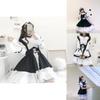 Beautiful Gothic Lolita Dress With Apron And Headdress Perfect For Cosplay Events