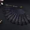 Embroidered Folding Fan Hot Stamping Handheld Fan Gifts  Hand Held Party Decoration