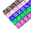 50 Pcs Six Sided Dot Dice 16mm Colored Dice with Drawstring Bag Learning Resource Game Dice for Dice Game Math Teaching