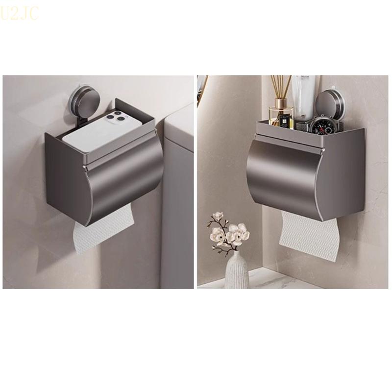 Saugknopf-Taschentuchbox Ohne Bohren Papierhandtuchspender Große Kapazität Badezimmer-Organizer für Zuhause und Büro