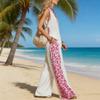 Women's Printed Stitching Trendy Wide Legs Slimming Design Personalized Street Style Comfortable Suit