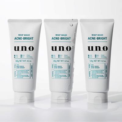 Uno Acne Bright Whip Wash 130g 3pcs
