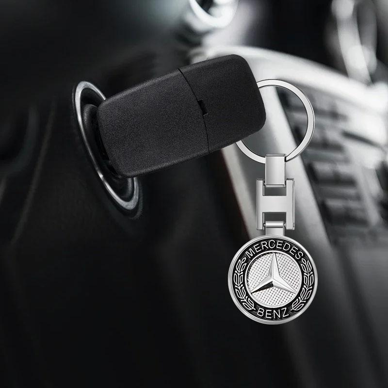 1Pcs Car Emblem Keychain Styling Key Ring Accessories For Mercedes-Benz AMG C500 C200 C300 A B C E GLA CLA GLK GL ML GLE W204 W205 W203 W211 W212 W213