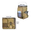 Outdoor Campingeimer Organizer Große Kapazität Angeltaschen-Aufbewahrungstasche Gartentasche für Angeln Camping Wandern