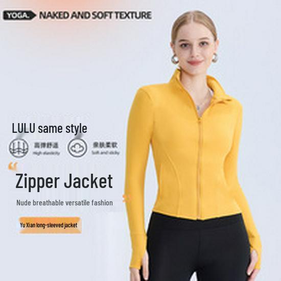 Women's Ribbed Halter Neck Yoga Top with Long Sleeves and Pads - High Elastic Cropped Fitness Top for Autumn/Winter