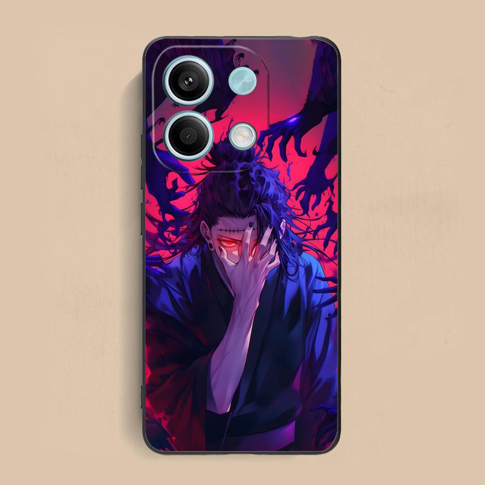 Jujutsu Kaisen Geto Suguru Phone Case for Xiaomi Redmi Note 14 13 12 11 S Pro Plus 4G 5G Colorful Printing Cover Luxury Pretty