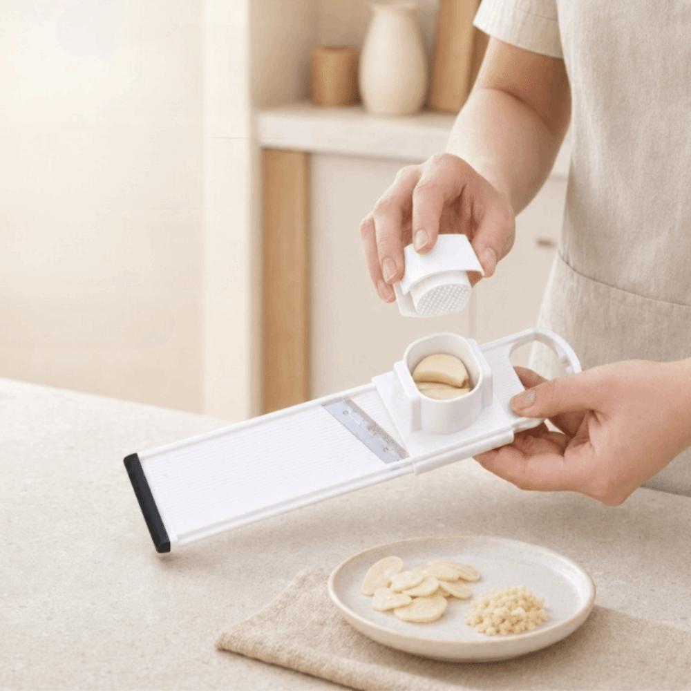 with Hand Protector Garlic Grinder Non-slip Base Vegetable Shredder Garlic Chopper Kitchen