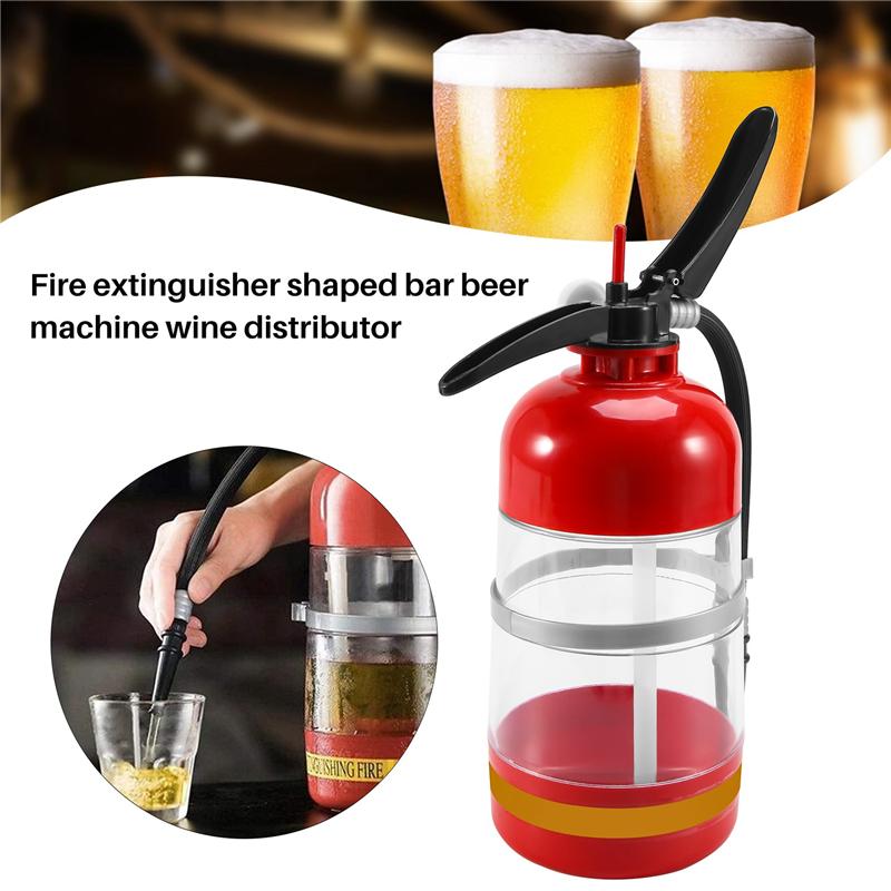 Fresh 2L Fire Extinguisher Wine Drink Dispenser Party Beer Water Dispenser Beer Barrels Bar Beverage Liquor Drink Dispenser