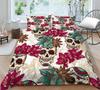Bedding Suit 3D Skull Print Bed Cover Home Bedclothes  Fashionable Duvet Cover Sets Polyester Single Double King Size