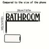 Metal Bathroom Sign. Farmhouse Wall Hanging for Door Frame or Above-door Decor.