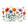 New Spring Butterfly Flower Stickers Window Glue-free and Easy To Remove Electrostatic Glass Stickers