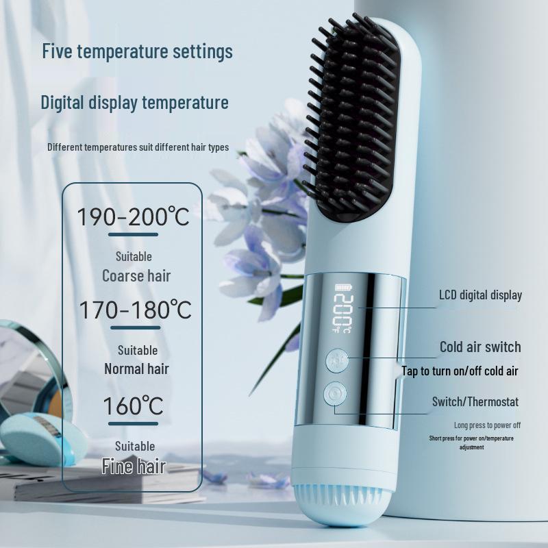 Cross-Border Ionic Hair Straightener Comb: Anti-Scald Design, Fast Heating & High Temperature