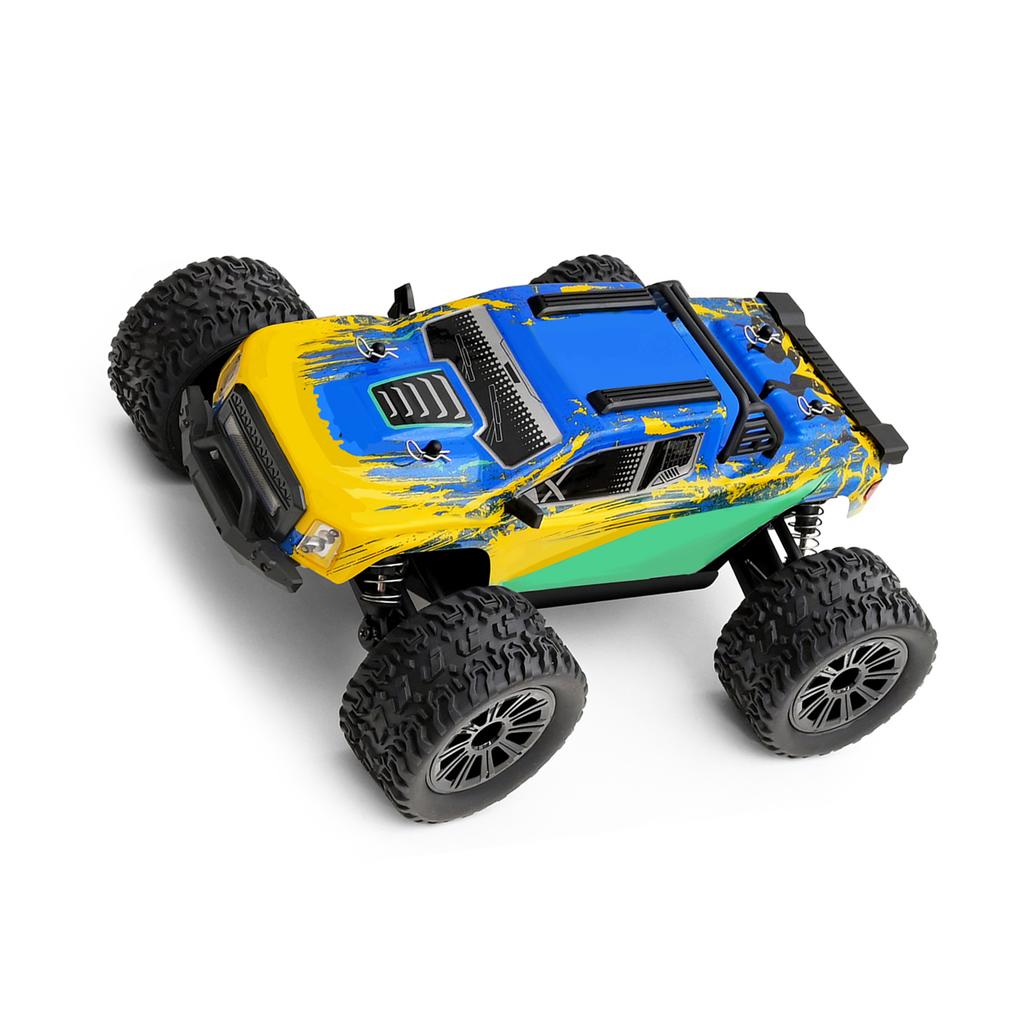 1 16 Scale RC Car, 2.4GHz 35KM H High Speed Electric 4WD Off Road Remote Control Truck with LED Lights, All Terrain RC