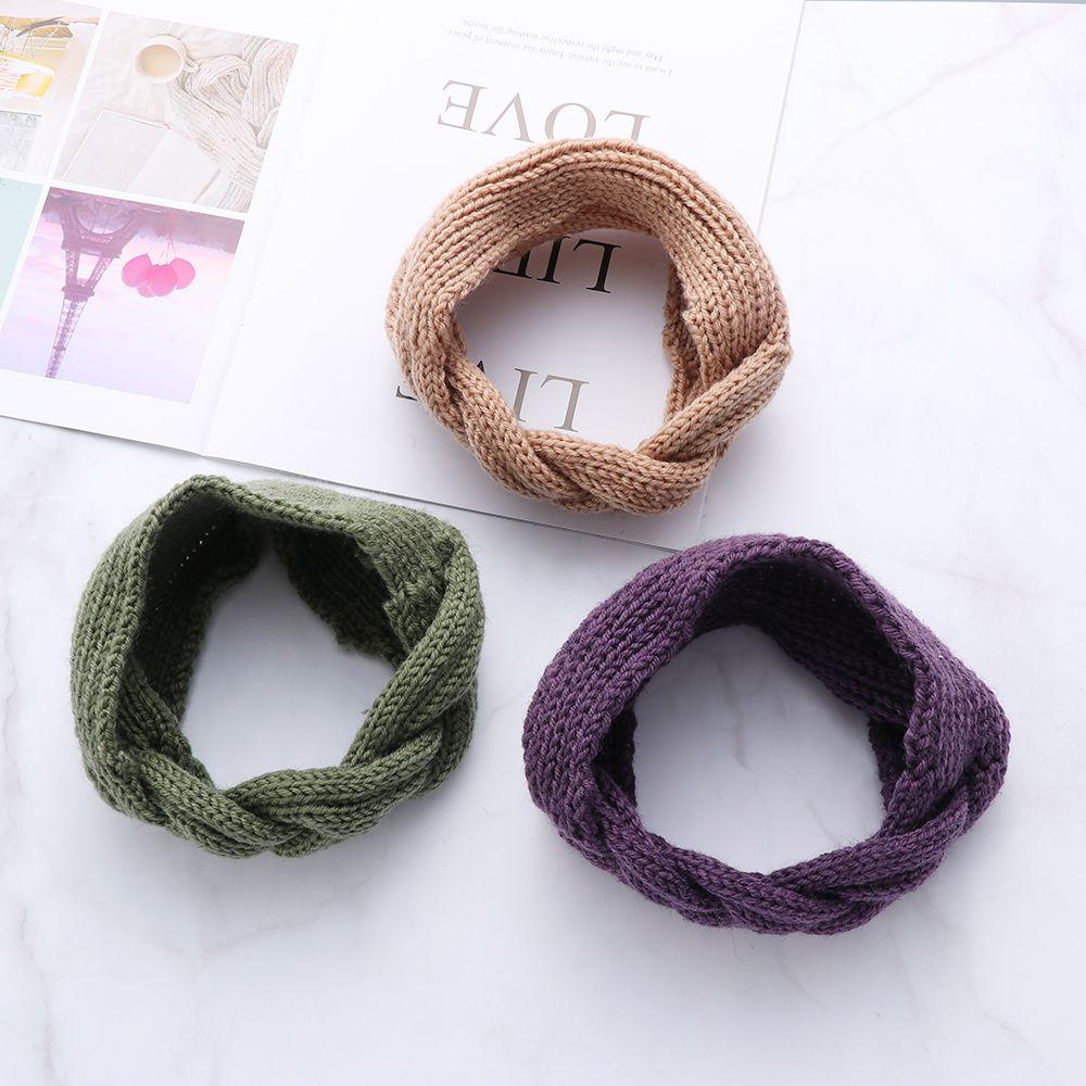 Accessories Ear Warmer Wide Hairband Crochet Turban Women Headband Headwrap Braid Cable Knitted