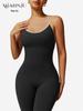 European & American Hot-Selling Quick-Dry Yoga Suit: One-Piece with Chest Pads, Nude Feel, Micro Flare Pants, Open-Back Design
