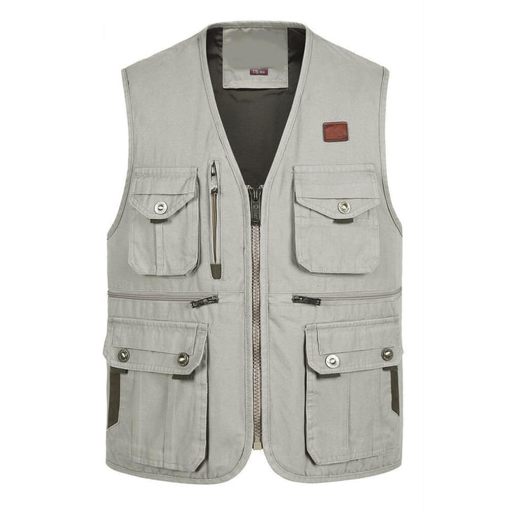 Lightweight Breathable Mesh Outdoor Vest for and All Seasons Men's Fishing, Photography, Hiking,