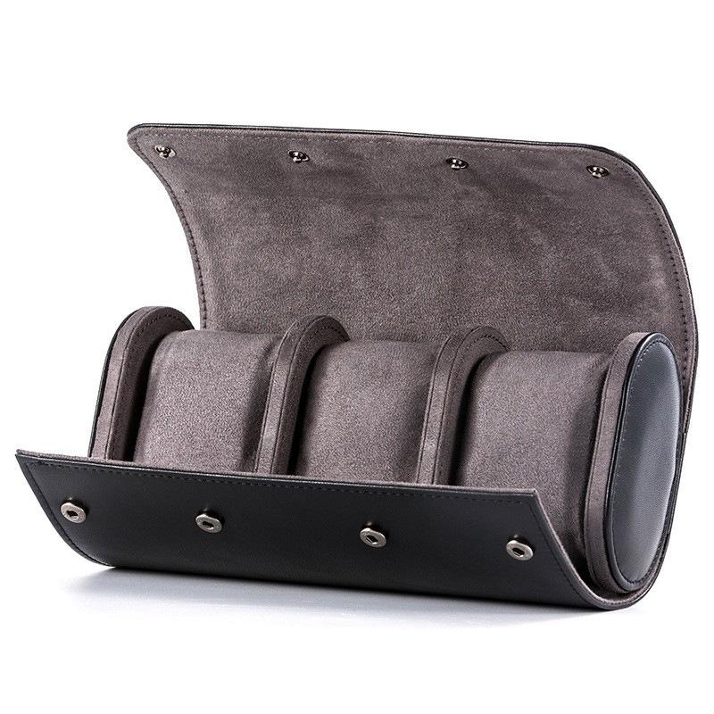 Watch packaging box storage sewing soft cloth PU leather watch leather box fixed leather bag