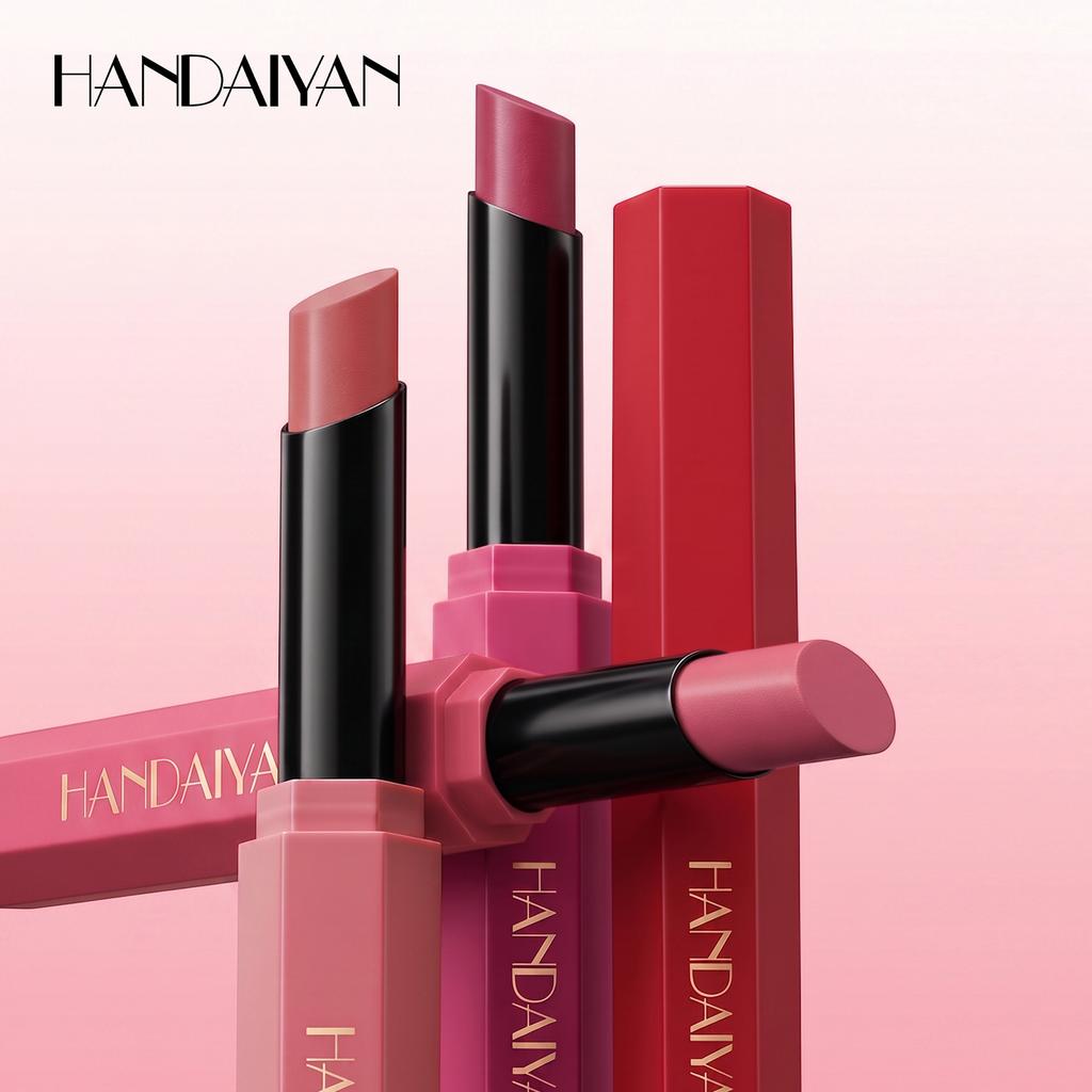 6 Color Matte Lipstick Pencil Waterproof Long Lasting Non-Stick Cup Sexy Red Matte Solid Lip Gloss Nude Pink Lipstick Pen Makeup