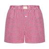 Women's Retro Plaid High-Waisted Wide-Leg Casual Shorts