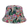 New Product European and American Popular Printing Double-sided Sun Hat Outdoor Sunscreen Sunshade Basin Hat Men's and Women's Bucket Hat