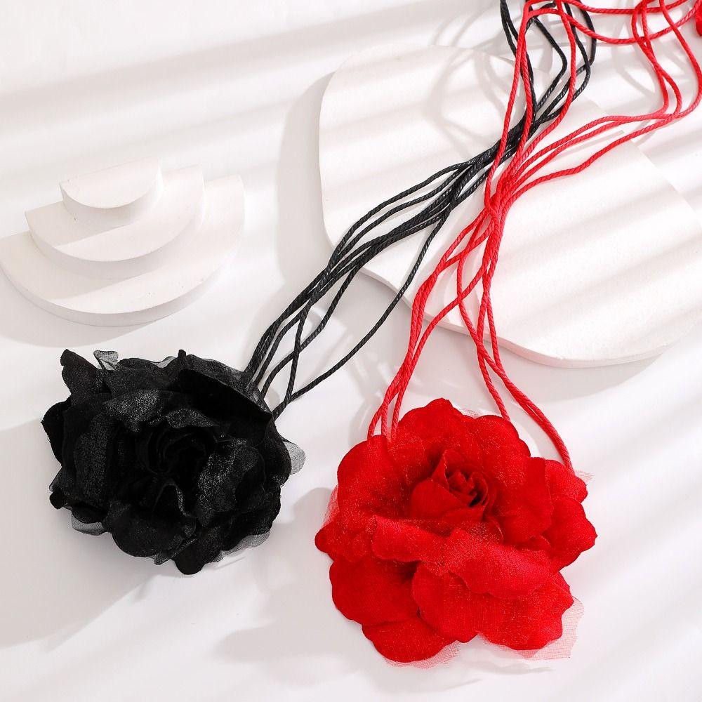 Floral Flower Waist Chain Ethnic Style Bohemian Waistband Simple Weave Rope Belt Dress Accessories