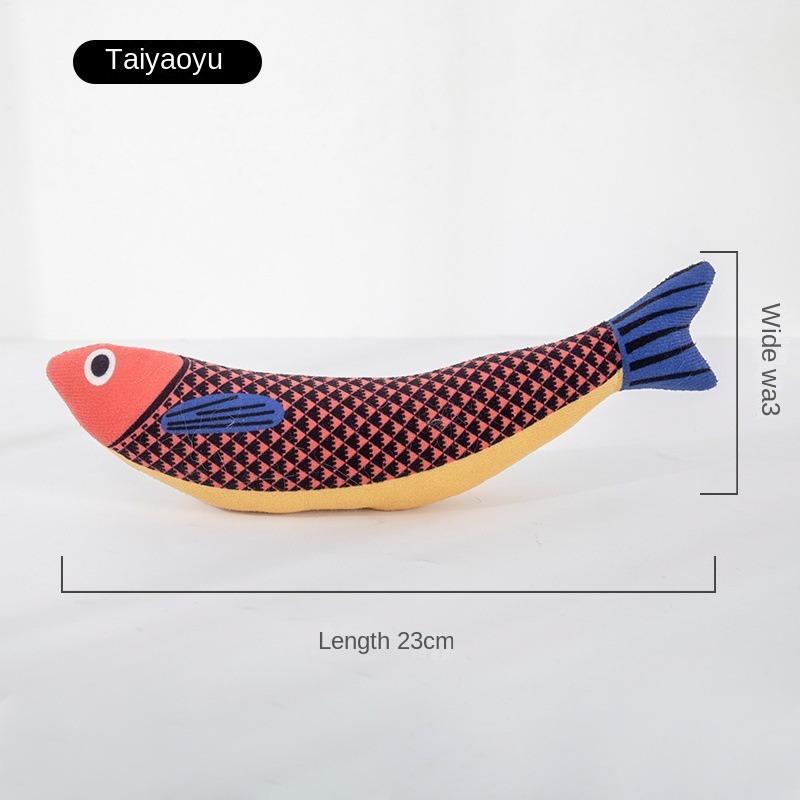 1Piece Creative Cat Toy Fish Shape Bite Resistant Catnip Cat Toy Pet Chew Toys Pet Interaction Supplies Cat Favors