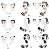 Anime-Cosplay Props Cat Ears and Tail Set Plush Furry Animal Ears Hairhoop with Cat Tail Fancy-Dress Party Costumes