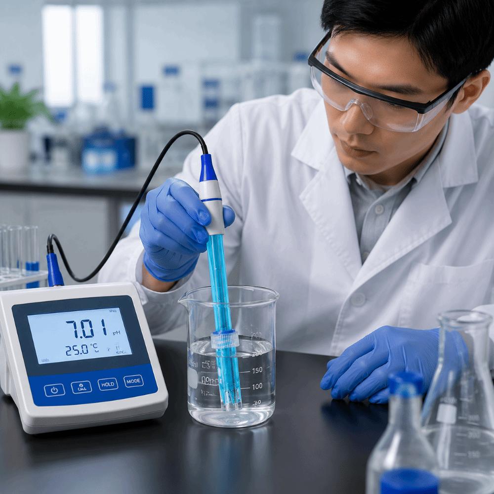 Glass Body High Precision pH Sensor Probe pH Composite Electrode Industrial Water Quality Analysis