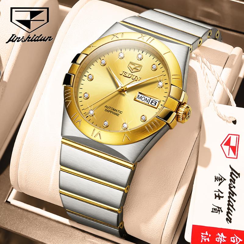 JINSHIDUN New Business and Leisure Men's Watch Fully Automatic Machine Watch Business Waterproof High -end Watch