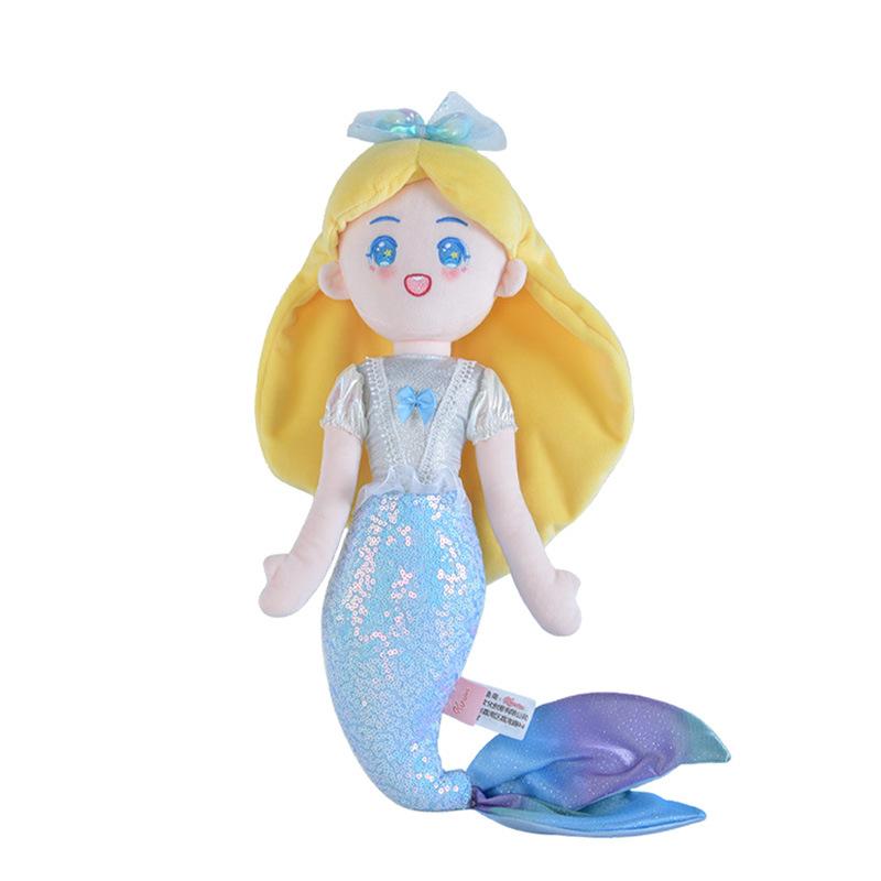 New Mermaid Princess Cloth Doll Pillow Girl Doll Plush Toy Gift Sleeping Doll
