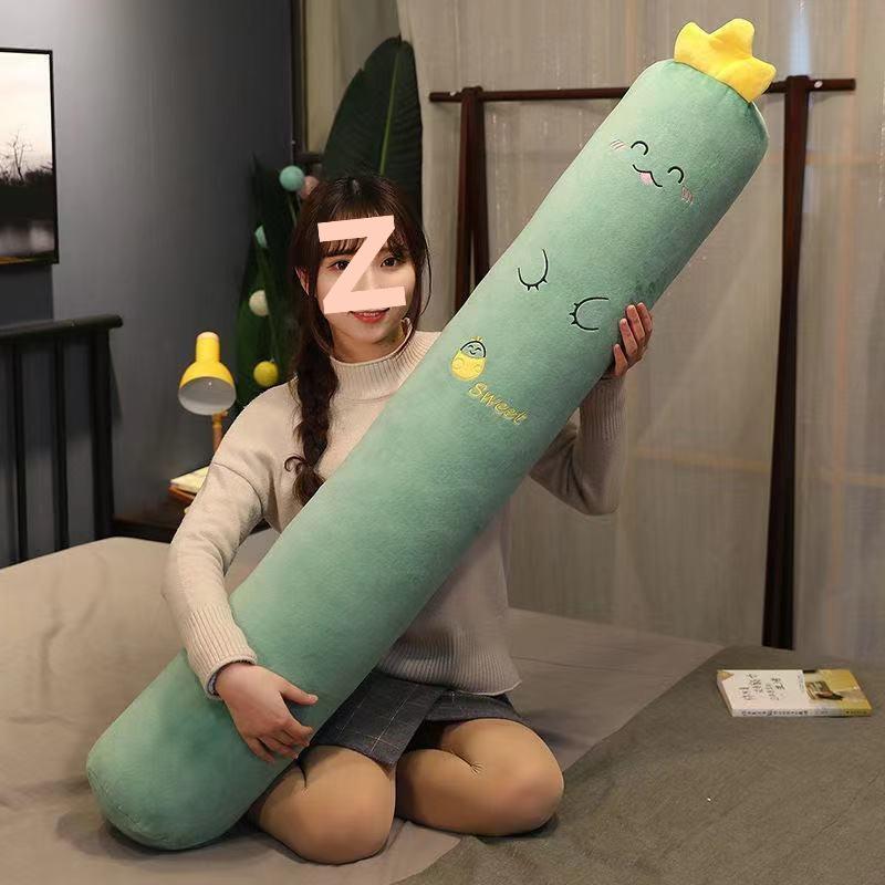 

Cute Plush Long Pillows Suitable for Children and Pregnant Women Removable and Washable Jacket Clip Leg Cushion Bed Companion Bolster and Pillows 12x60cm 1pcs