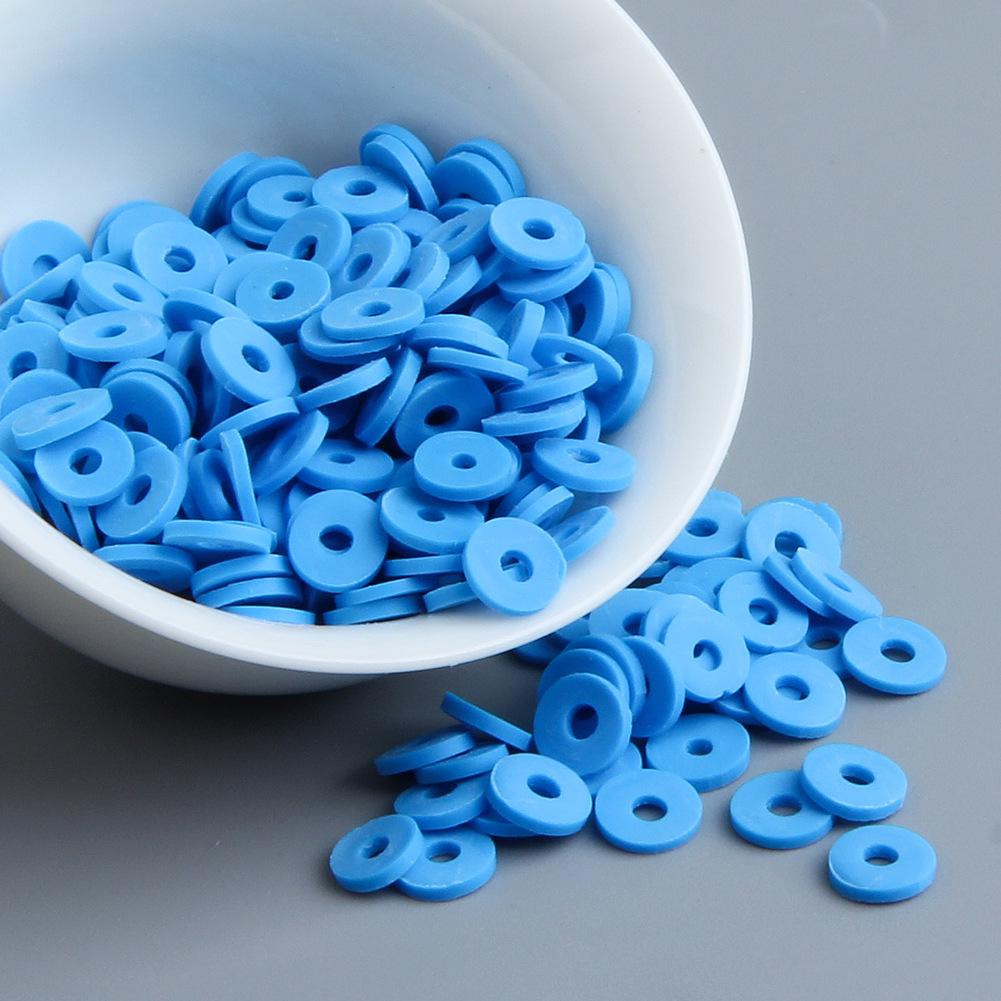 10g DIY Solid Color Polymer Clay Beads for Bracelets & Necklaces - Handmade Spacer Beads