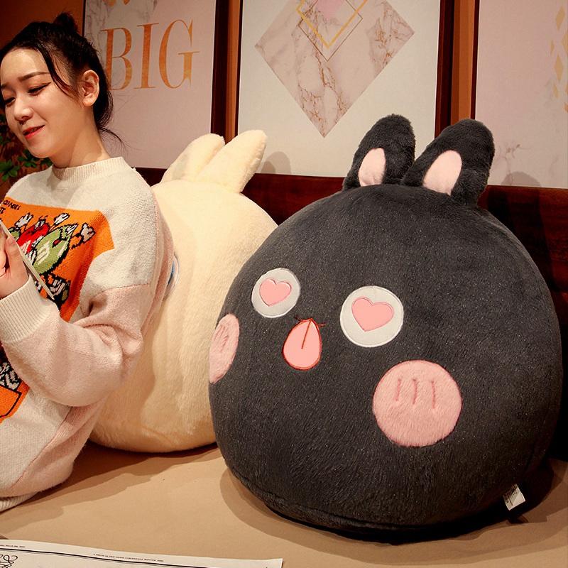 Kawaii Rabbit Plush Toy Cute Stuffed Soft Animal Rabbit with Ribbon Doll for Birthday Gift Valentine's Gift