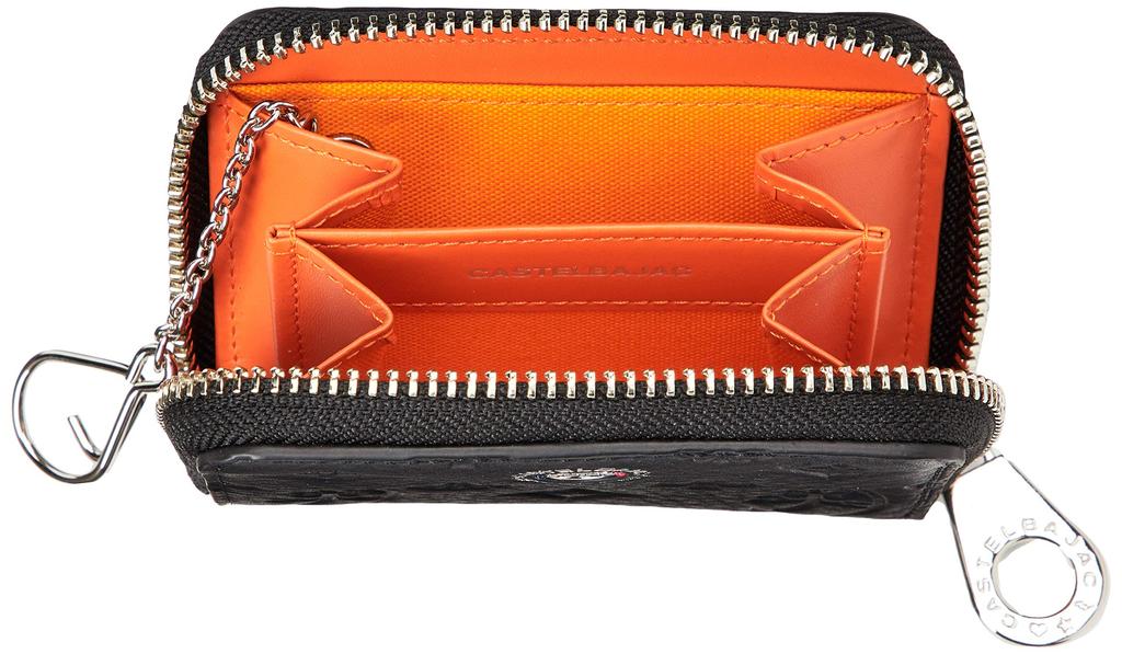 CASTELBAJAC Marcel Small Coin Purse with Round Zipper, Black