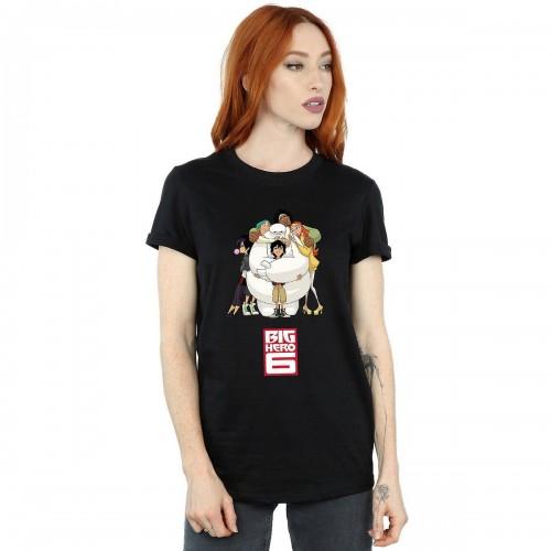 Big Hero 6 Dame/dame Baymax Hug Cotton Boyfriend T-Shirt