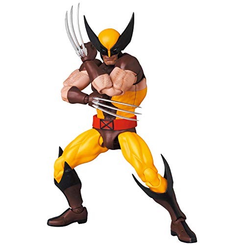 Medicom Toy MAFEX No.138 Wolverine (BROWN COMIC Ver.) - Approximately 145mm Tall, Pre-painted Action Figure