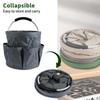 Portable Shower Caddy Dorm with Handle and 6-Pocket Folding Large Capacity Cleaning Organizer 17L Multifunctional Storage Basket