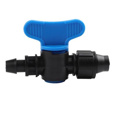 3 pièces 16mm Robinet à Boisseau Sphérique Connecteurs de Tuyau Connecteur à Écrou pour Système d'Irrigation par Tuyau Goutte-à-Goutte Assure un Débit Constant