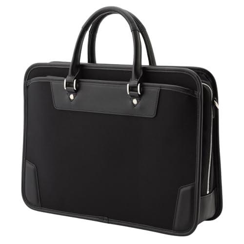 ORIHICA Wasserabweisend Leicht CORDURA Nylon Aktentasche 2-Wege Laptop Tasche Schwarz (62B-J4)