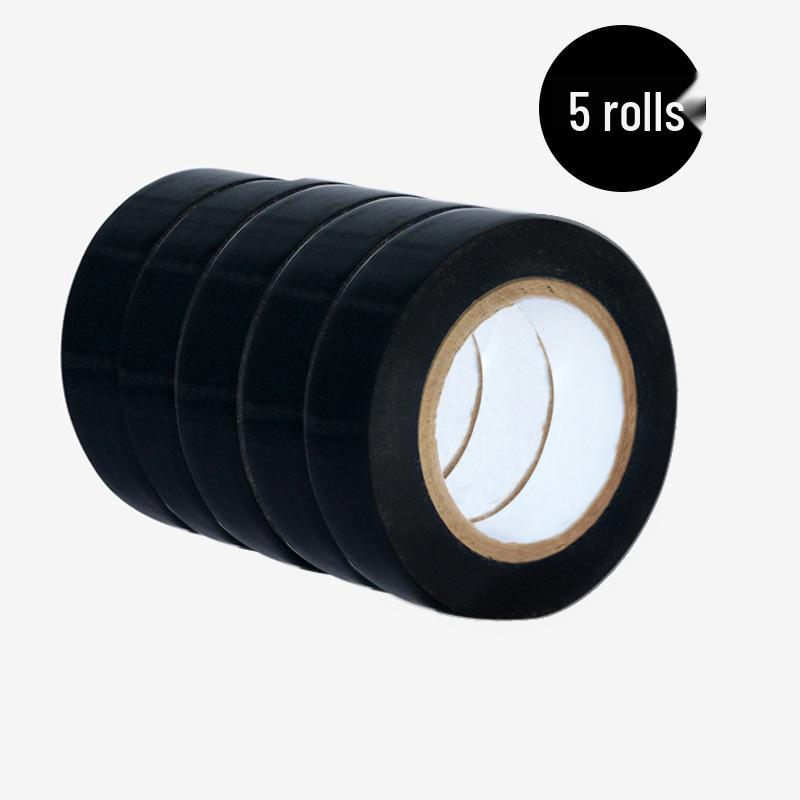 Flame Retardant Black & Red PVC Electrician's Insulating Tape - Waterproof, Wear Resistant & High-Temperature Electrical Wire Tape