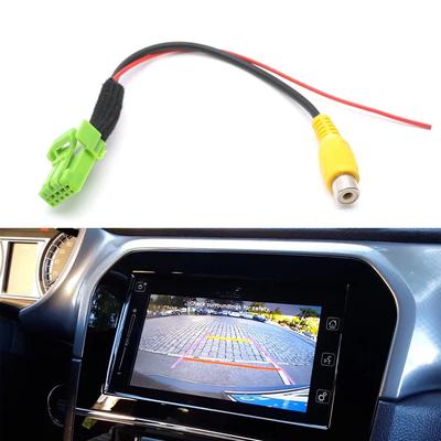 10Pin Car Rear View Camera RCA Video Reverse Camera Convert Cable Adapter For Suzuki Vitara 2016-2019