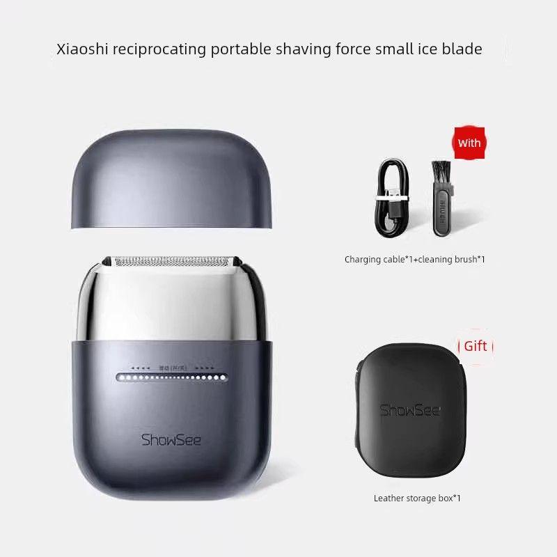 

Xiaoshi Reciprocating Portable Electric Shaver Smart Razor for Men New Model Small Ice Blade Waterproof Km30 Km30 Shaver [Comes with Exclusive Storage Box]