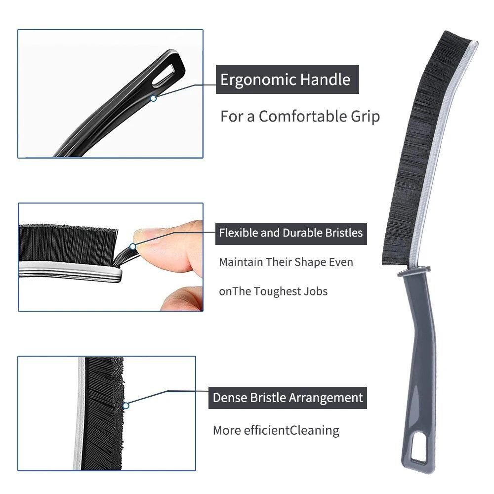Long Strip Hard Bristle Gap Brush, Bathroom And Kitchen Tile Cleaning Brush, Window Sliding Door Blind Spot Multifunctional Fine Seam Brush