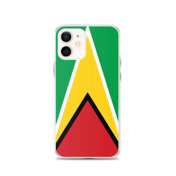Coque - PIXELFORMA - iPhone 12 - Drapeau du Guyana - Protection complète - Souple
