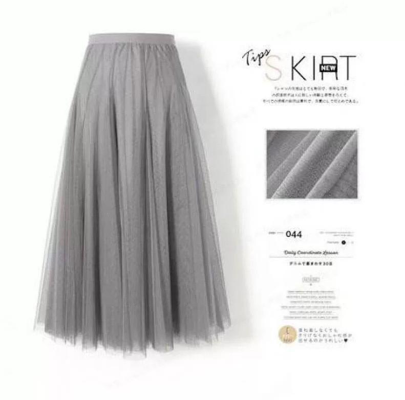 Dámská pevná skládaná elegantní midi elastická sukně v pase