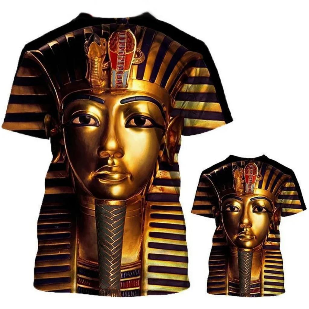 2025 Summer New Men's T-shirt Cartoon Fun Pattern Summer Loose and Casual Men's Round Neck T-shirt